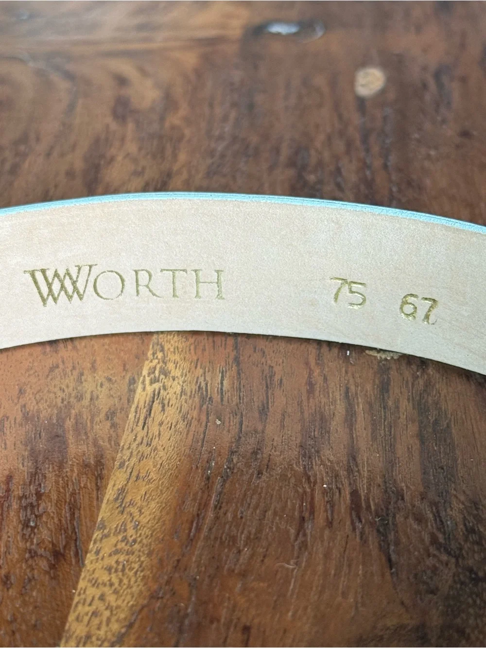Worth petite XS Pastel Leather and Patent Belt Set - Mint, Cream, Pale blue